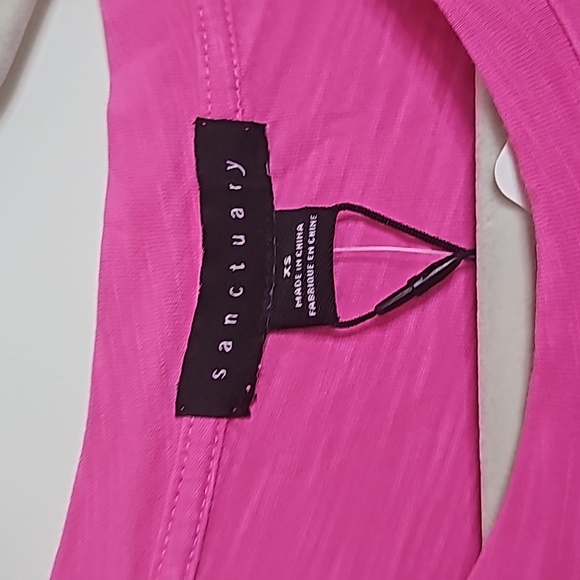 5/25 ❤️ Sanctuary Pink Front Tie Tshirt - Picture 5 of 7